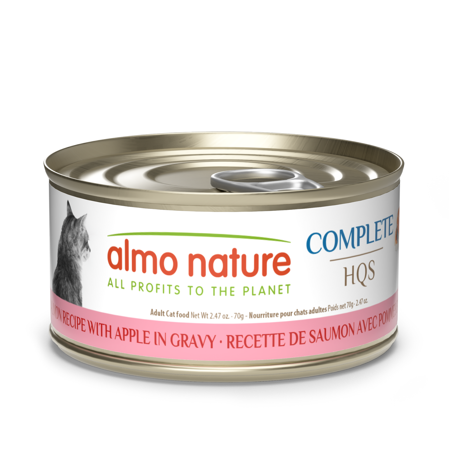Almo Nature Complete HQS Salmon Recipe with Apple in gravy