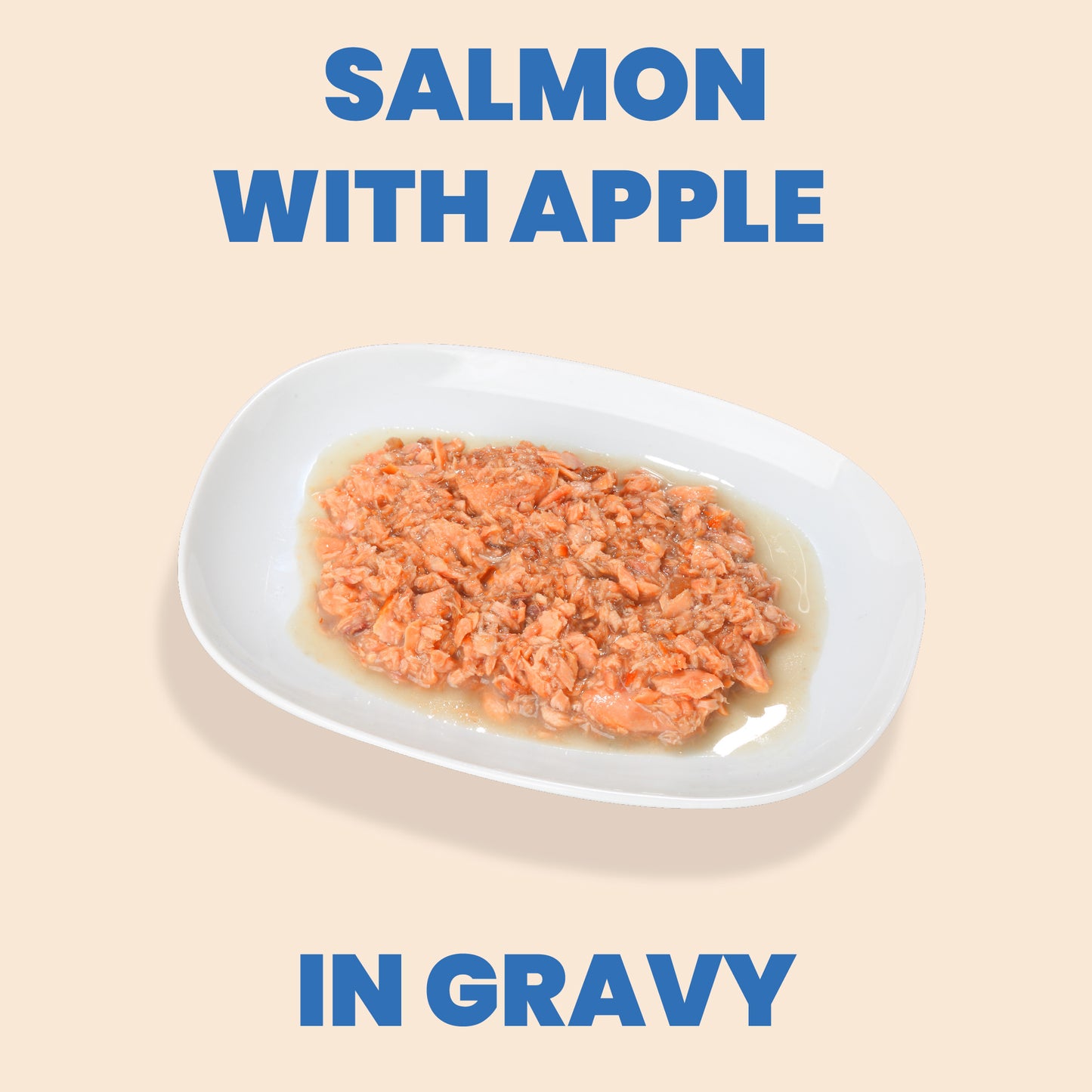 Almo Nature Complete HQS Salmon Recipe with Apple in gravy
