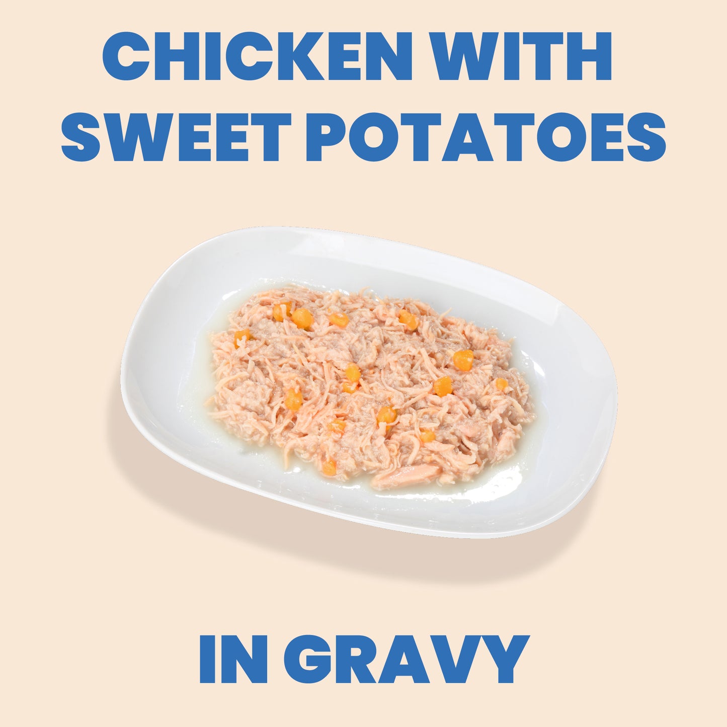 Almo Nature Complete HQS Chicken Recipe with Sweet Potatoes in gravy