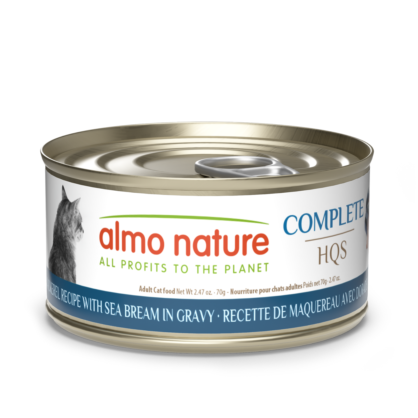 Almo Nature Complete HQS Mackerel Recipe with Sea Bream in gravy
