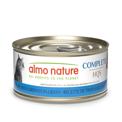 Almo Nature Complete HQS Tuna Recipe with Sardines in gravy