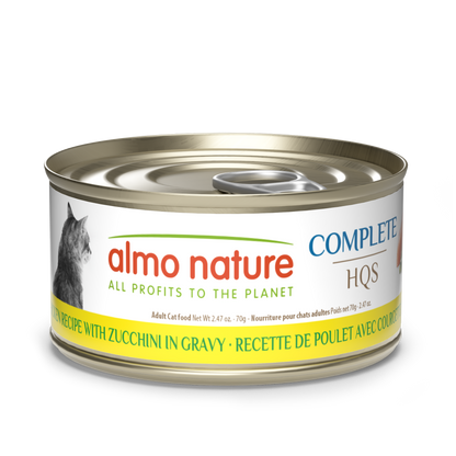Almo Nature Complete HQS Chicken Recipe with Zucchini in gravy