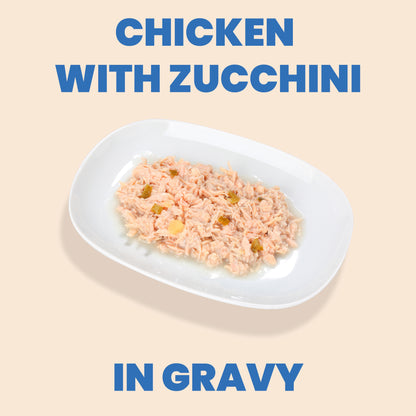 Almo Nature Complete HQS Chicken Recipe with Zucchini in gravy