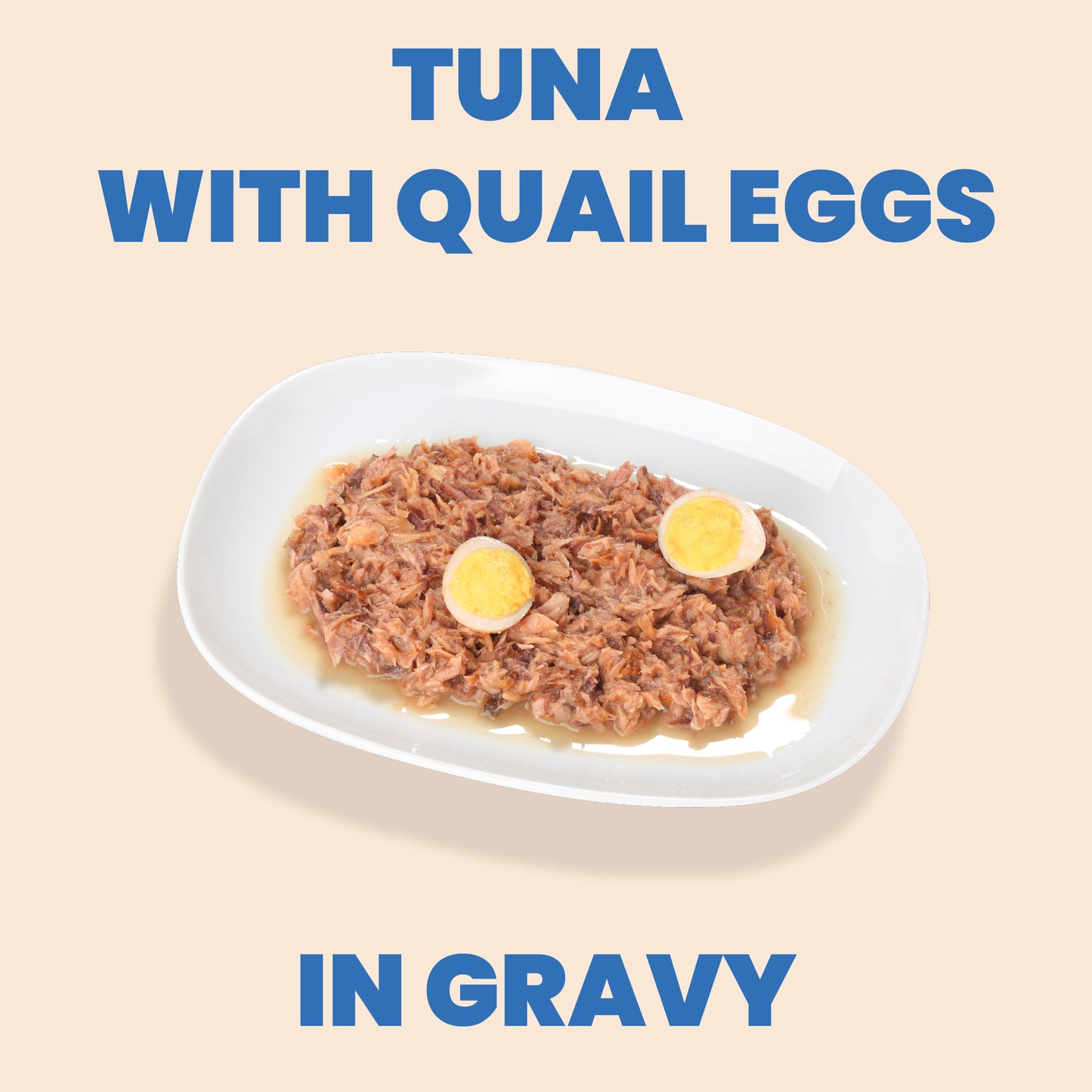 Almo Nature Complete HQS Tuna Recipe with Quail Eggs in gravy
