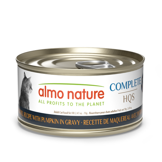 Almo Nature Complete HQS Mackerel Recipe with Pumpkin in gravy