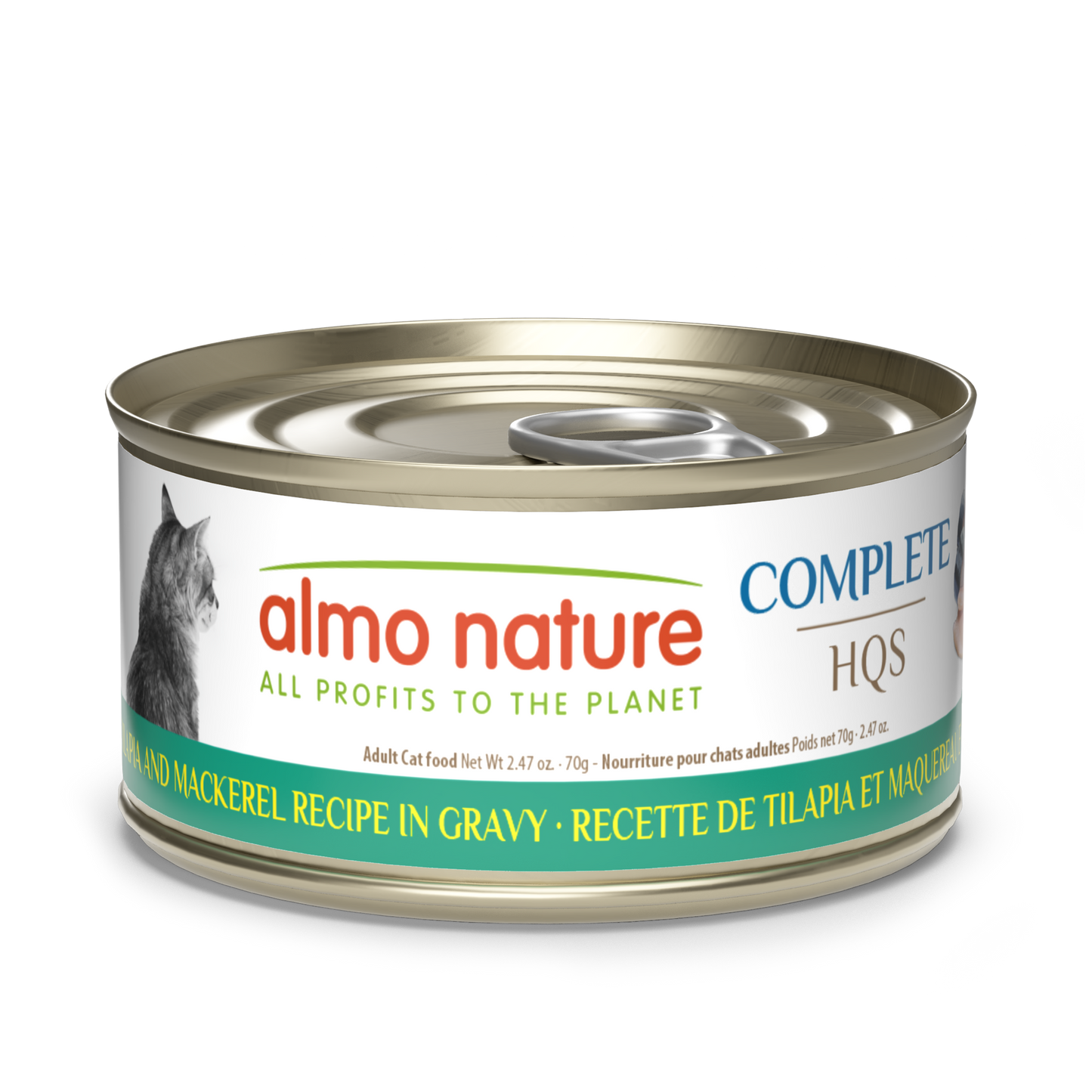 Almo Nature Complete HQS Tilapia and Mackerel Recipe in gravy
