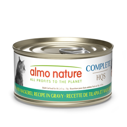 Almo Nature Complete HQS Tilapia and Mackerel Recipe in gravy
