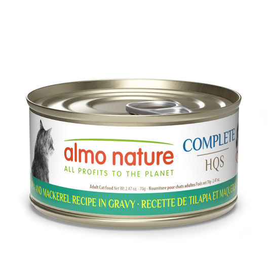 Almo Nature Complete HQS Tilapia and Mackerel Recipe in gravy