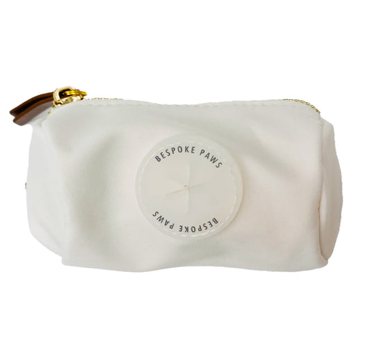 Bespoke Paws Dangle-free PAWSH POUCH Waste Bag Dispenser Ivory (Pack of 2)