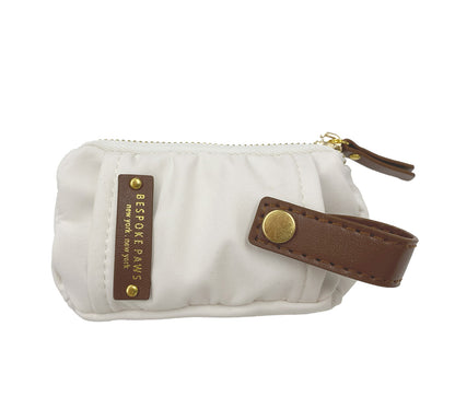 Bespoke Paws Dangle-free PAWSH POUCH Waste Bag Dispenser Ivory (Pack of 2)