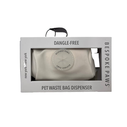 Bespoke Paws Dangle-free PAWSH POUCH Waste Bag Dispenser Ivory (Pack of 2)