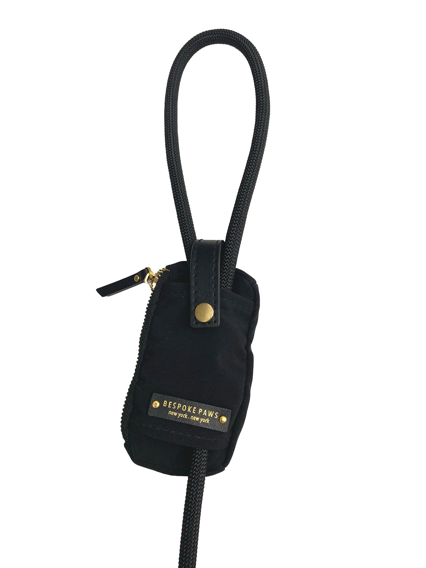 Bespoke Paws Dangle-free PAWSH POUCH Waste Bag Dispenser Black (Pack of 2)