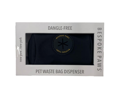 Bespoke Paws Dangle-free PAWSH POUCH Waste Bag Dispenser Black (Pack of 2)