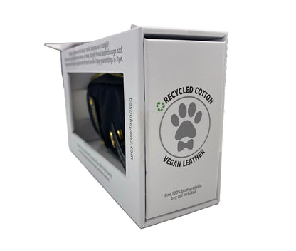 Bespoke Paws Dangle-free PAWSH POUCH Waste Bag Dispenser Black (Pack of 2)