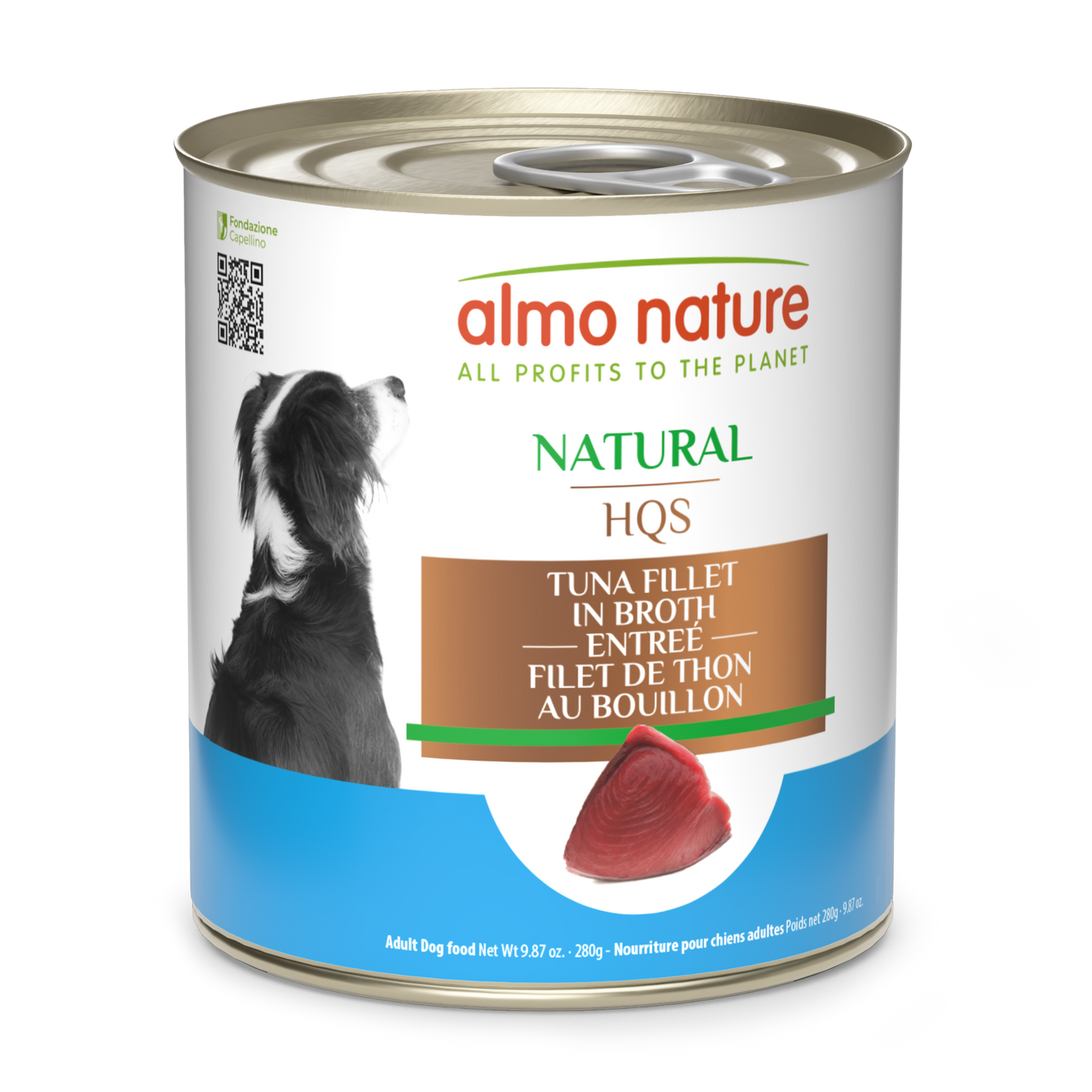 Almo Nature Natural HQS Tuna Fillet Entree in broth