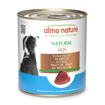 Almo Nature Natural HQS Tuna Fillet Entree in broth