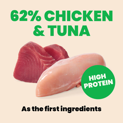 Almo Nature Natural HQS Chicken and Tuna Entree with Vegetables in broth