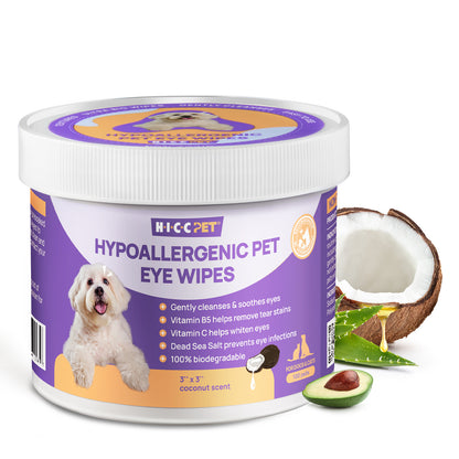 HICC Pet Hypoallergenic Eye Wipes 100pcs