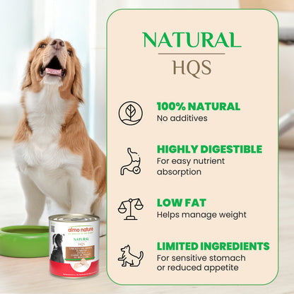 Almo Nature Natural HQS Chicken Drumstick Entree in broth