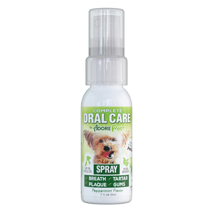 Adore Pet Complete Oral Care Spray for Plaque, Tartar, Breath and Gums