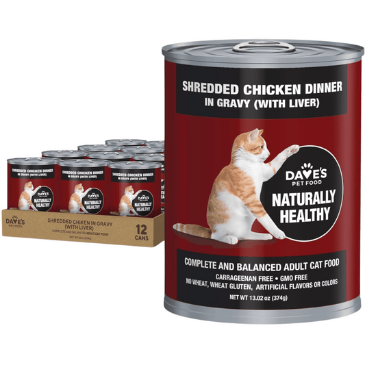 Dave's Naturally Healthy, Shredded Chicken in Gravy (12-13.2oz)