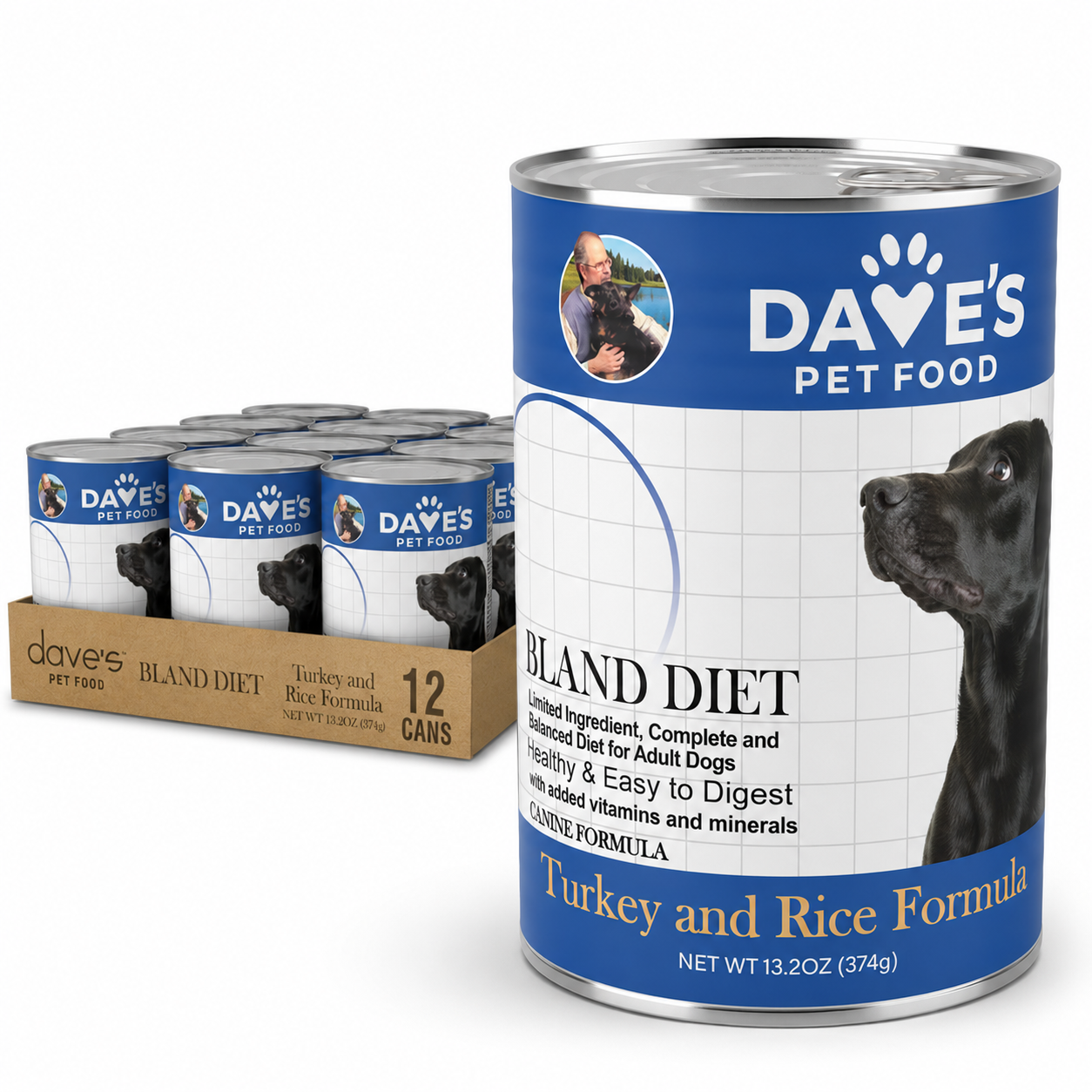 Dave's Restricted Bland Turkey & Rice (12-13.2oz)