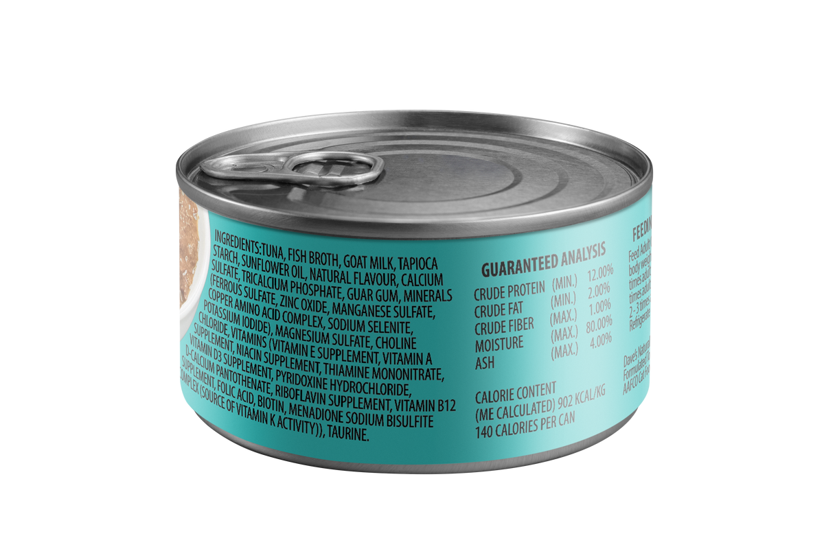 Dave's Naturally Healthy Tuna Recipe with Chicken in Gravy with Goat's Milk