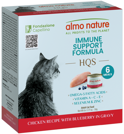 Almo Nature Immune Support Formula - Chicken recipe with Blueberry in gravy