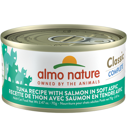 Almo Nature Tuna Recipe with Salmon in soft aspic