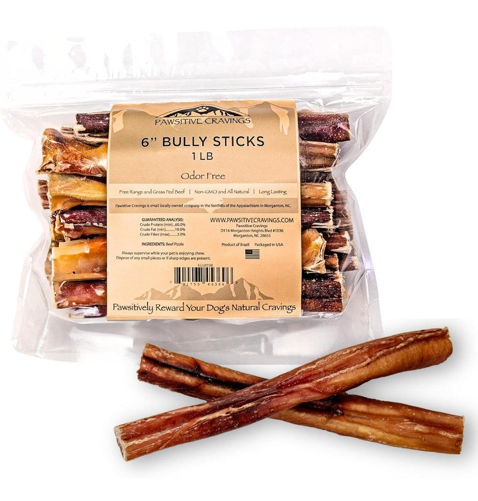 Pawsitive Cravings 1lb Bully 6 inch (Pack of 10 / $35.91ea)