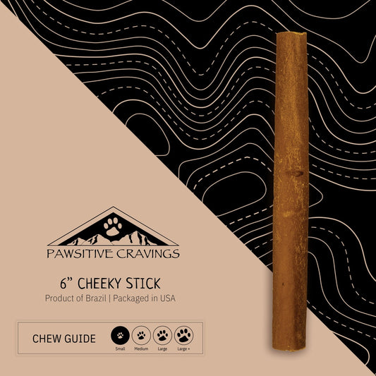 Pawsitive Cravings 100CT 6 inch Cheeky Stick-No Label (100ct / $1.07ea)