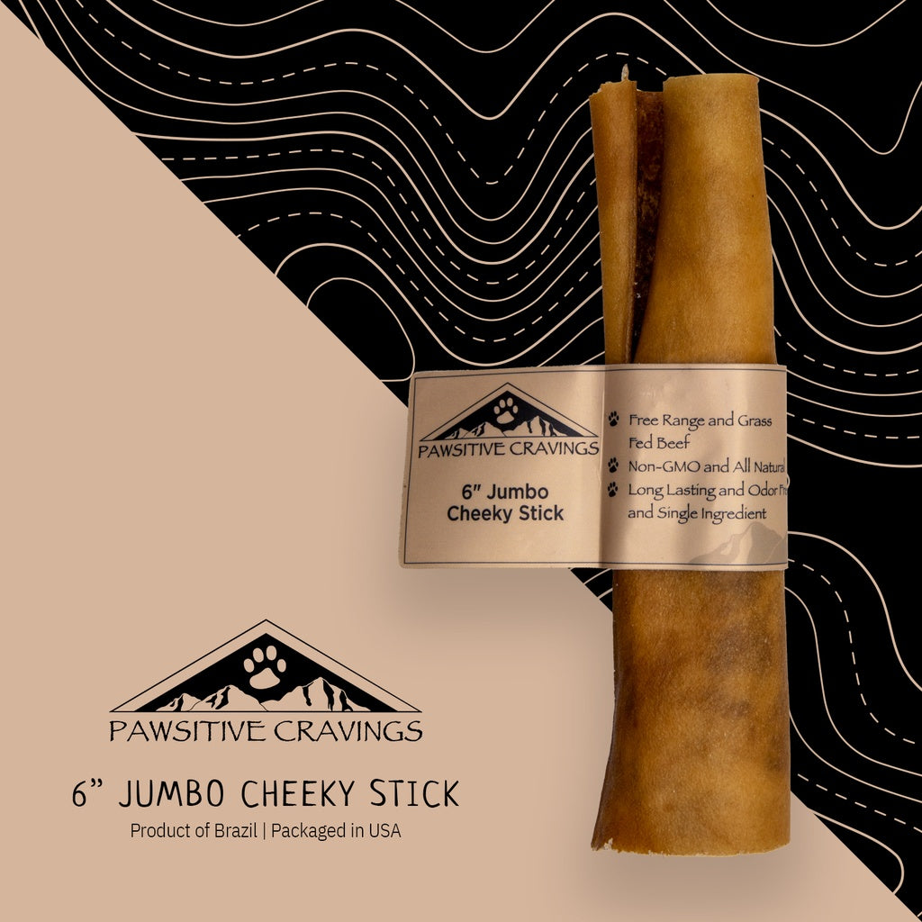 Pawsitive Cravings 6 inch Jumbo Cheeky Stick (Pack of 30 / $1.64ea)
