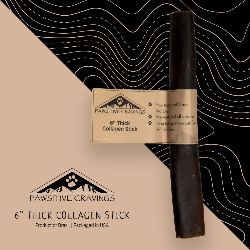 Pawsitive Cravings 6 inch Thick Collagen Stick (Pack of 40 / $1.39ea)