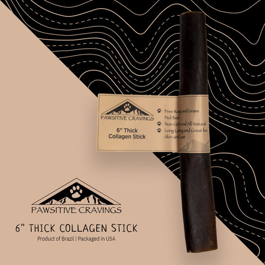 Pawsitive Cravings 6 inch Thick Collagen Stick (Pack of 40 / $1.39ea)