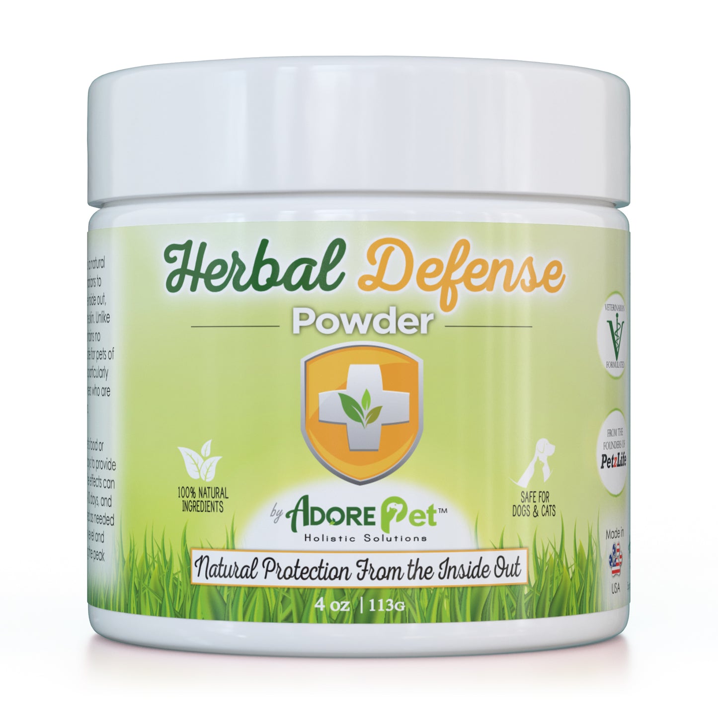 Adore Pet Herbal Defense Powder Natural Flea & Tick Oral Supplement for Dogs & Cats