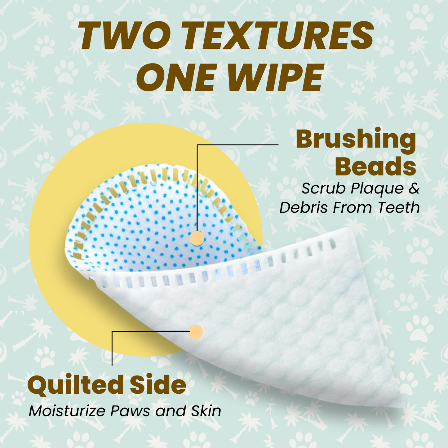 COCOPUP Wipes 100% Coconut Oil Finger Wipes (25 packs / 50 wipes per pack)