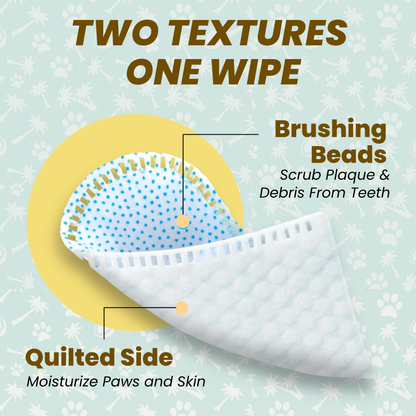 COCOPUP Wipes 100% Coconut Oil Finger Wipes (25 packs / 50 wipes per pack)