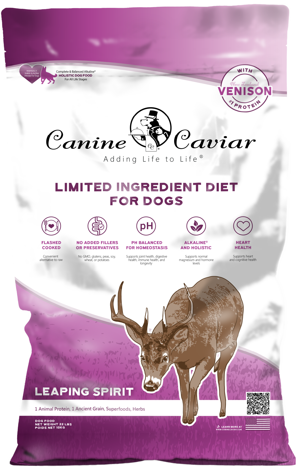 Canine Caviar Leaping Spirit Limited Ingredient Alkaline® Entrée All Life Stages