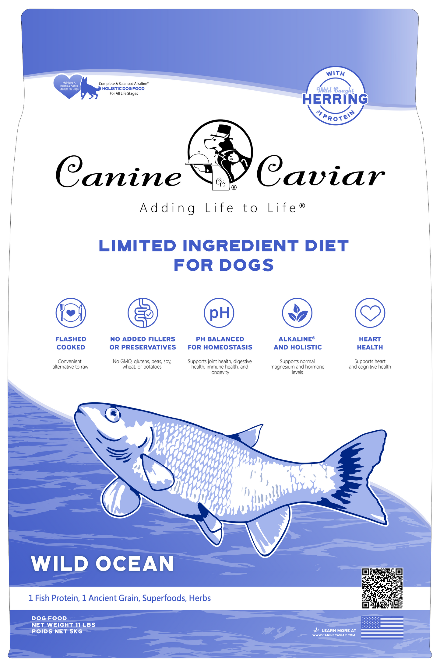Feline Caviar Wild Ocean Holistic Grain Free Cat and Kitten Entrée