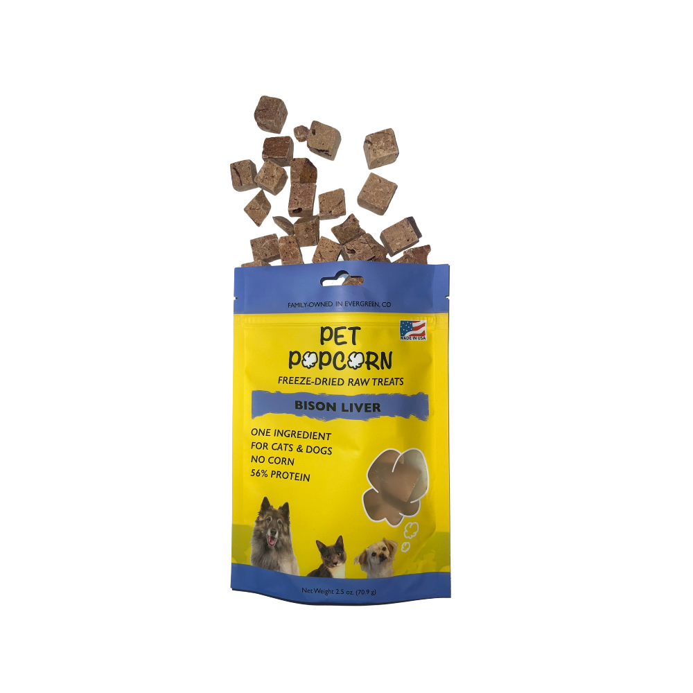 Pet Popcorn Bison Liver Treats