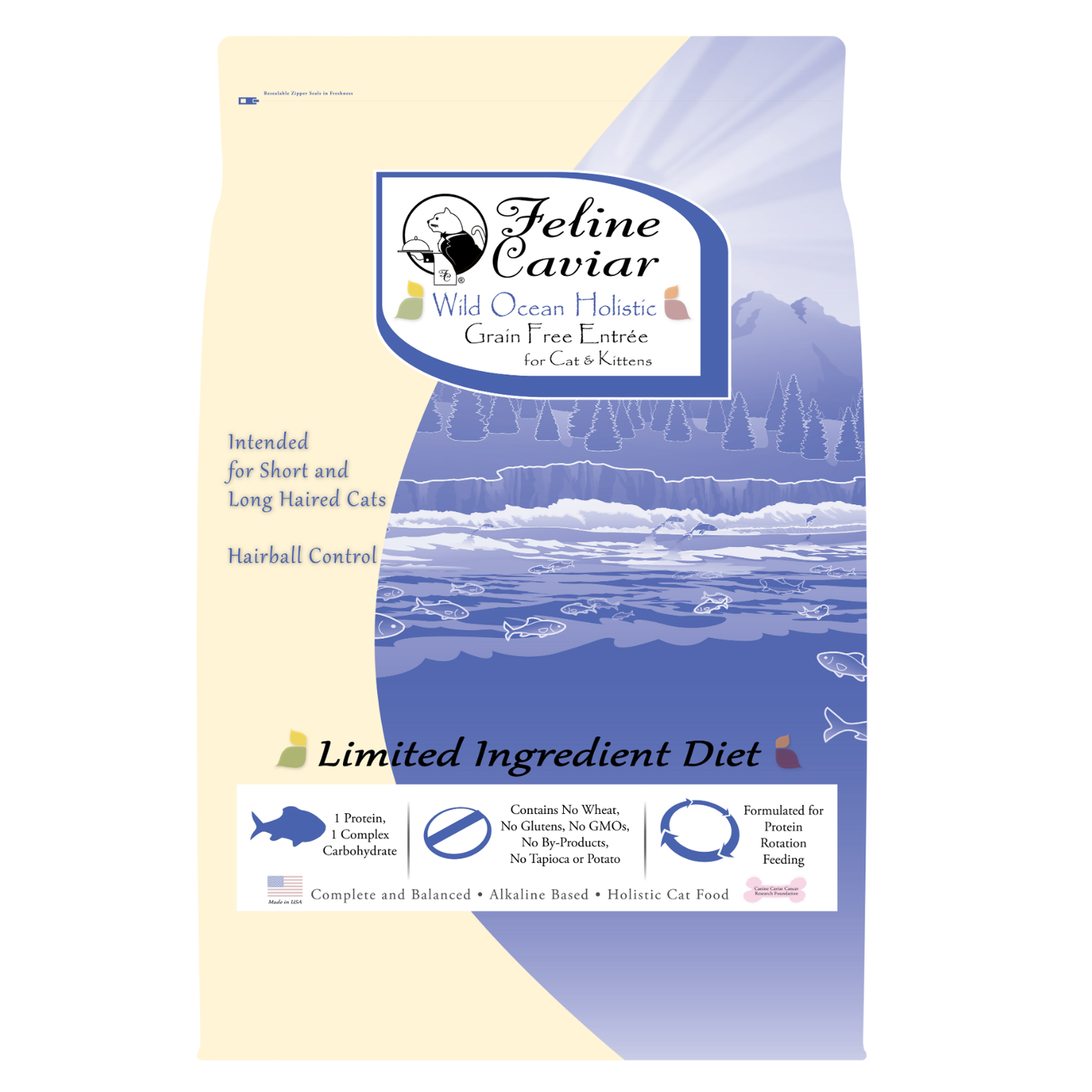 Feline Caviar Wild Ocean Holistic Grain Free Cat and Kitten Entrée