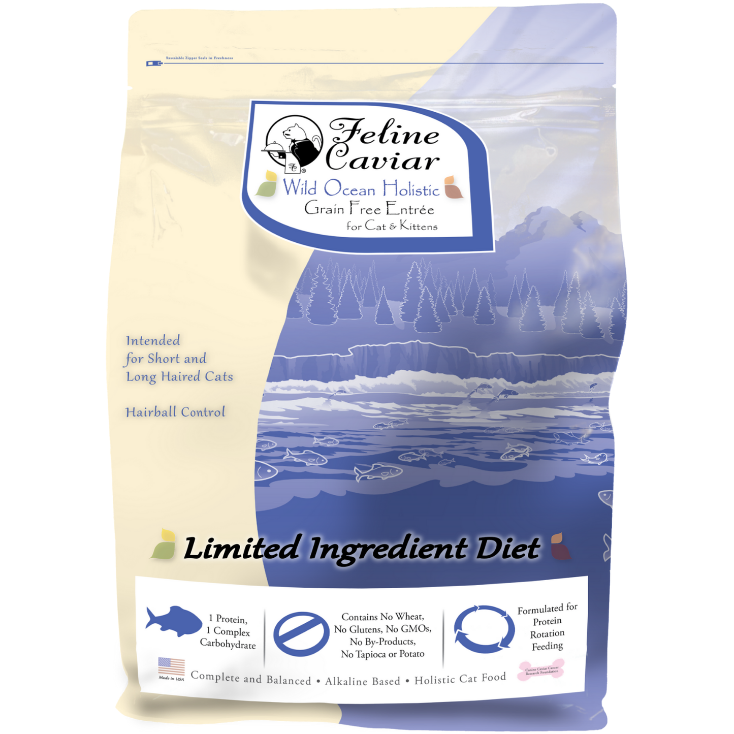 Feline Caviar Wild Ocean Holistic Grain Free Cat and Kitten Entrée