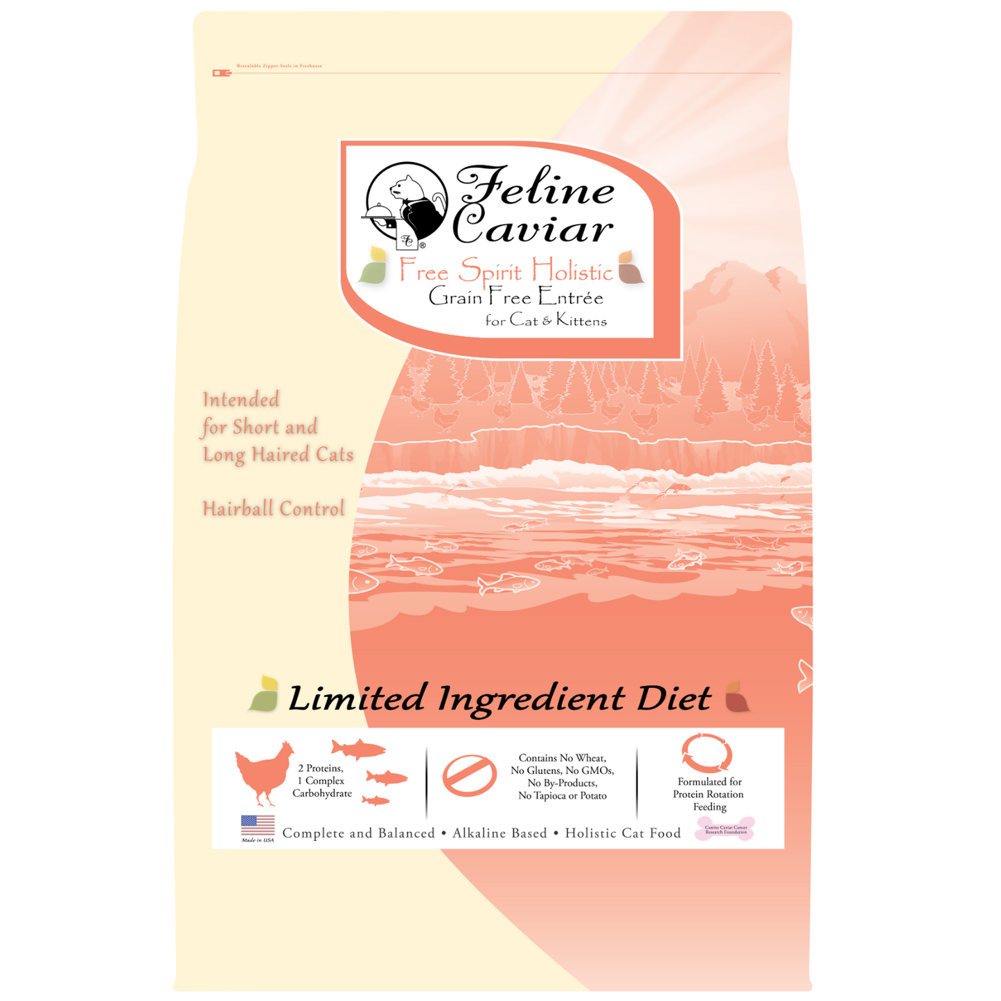 Feline Caviar Free Spirit Holistic Grain Free Cat and Kitten Entrée