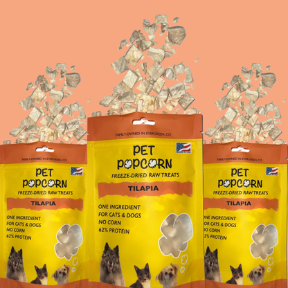Pet Popcorn Tilapia Treats
