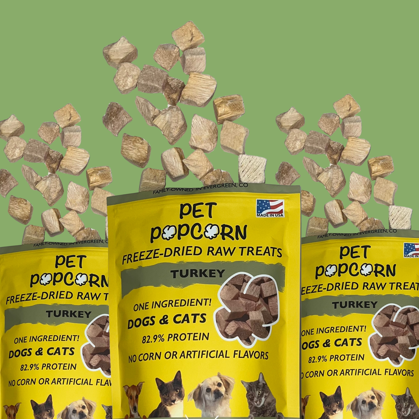 Pet Popcorn Turkey Breast Treats