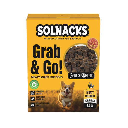 Solnacks Ostrich Niblets for Dogs