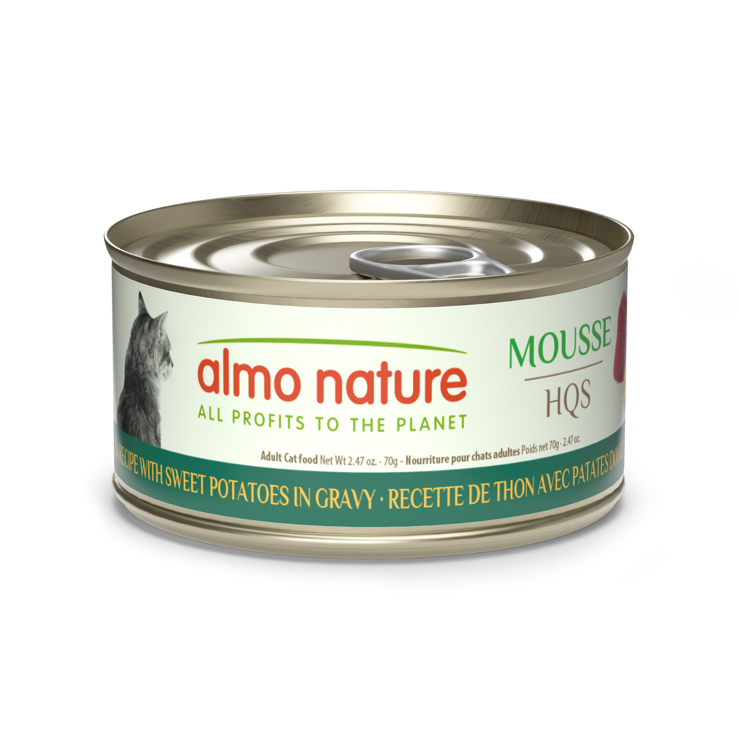 Almo Nature Natural HQS Mousse Tuna Recipe with Sweet Potatoes in Gravy
