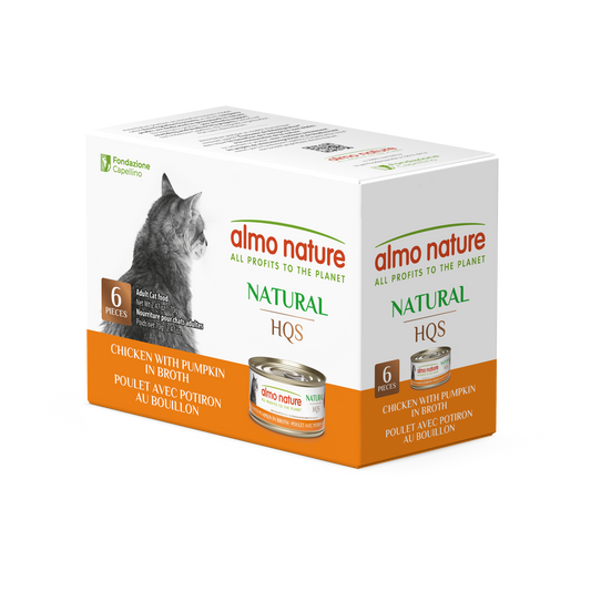 Almo Nature Natural HQS Chicken with Pumpkin in Broth Multipack
