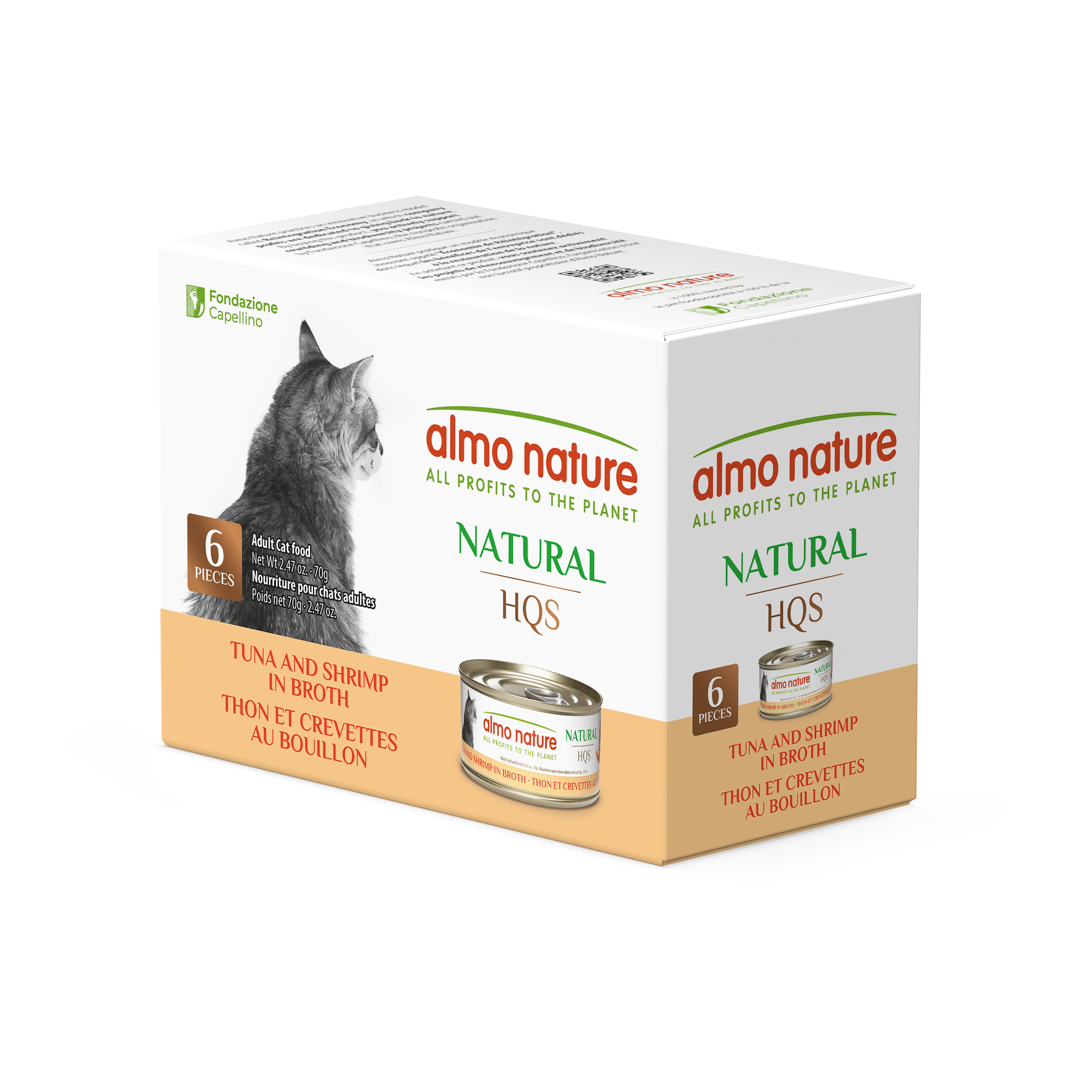 Almo Nature Natural HQS Tuna and Shrimps in Broth Multipack – PetsB2BDirect