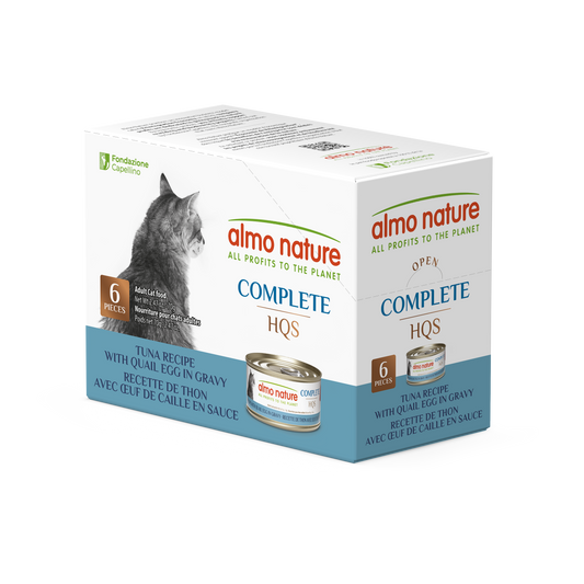 Almo Nature Complete HQS Tuna with Quail Eggs in Gravy Multipack